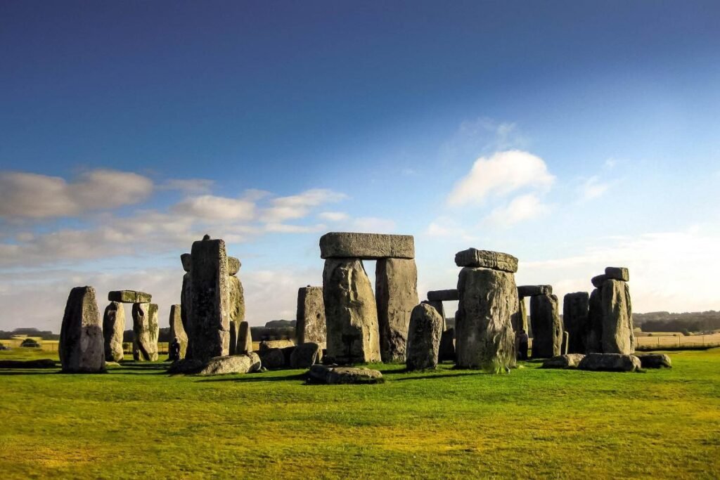 uma visão panorâmica de Stonehenge