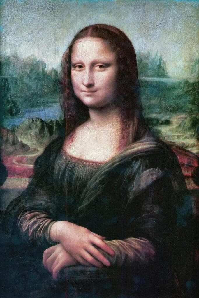 a famosa pintura de Da Vinci, Mona Lisa