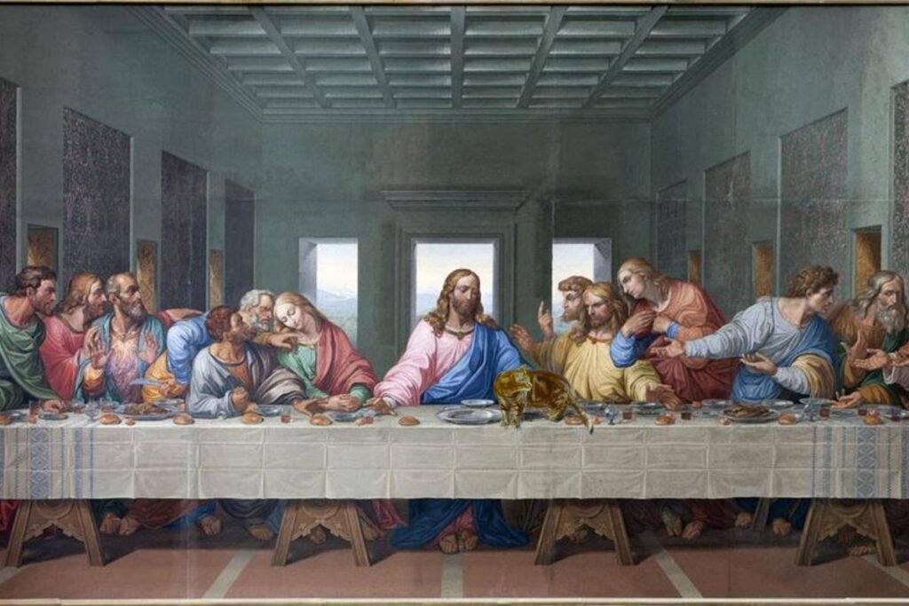 a icônica pintura da Última Ceia