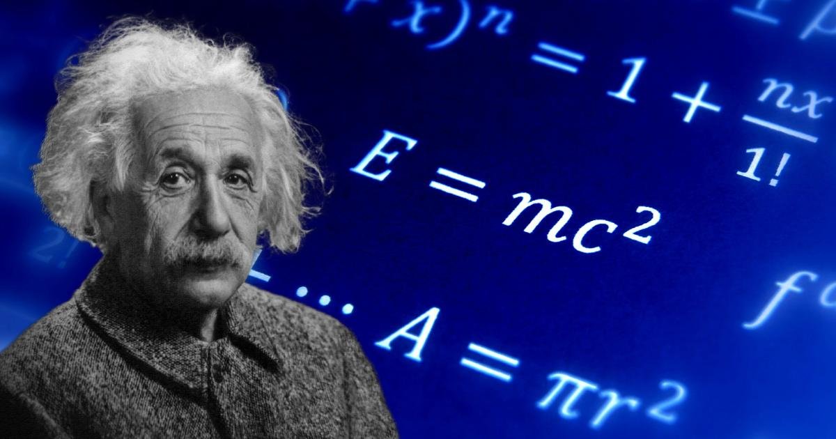 o gênio Albert Einstein e sua famosa fórmula da Teoria da Relatividade