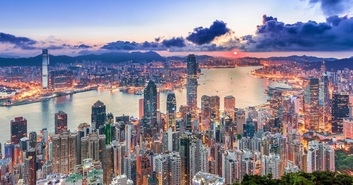 skyline da cidade de Hong Kong