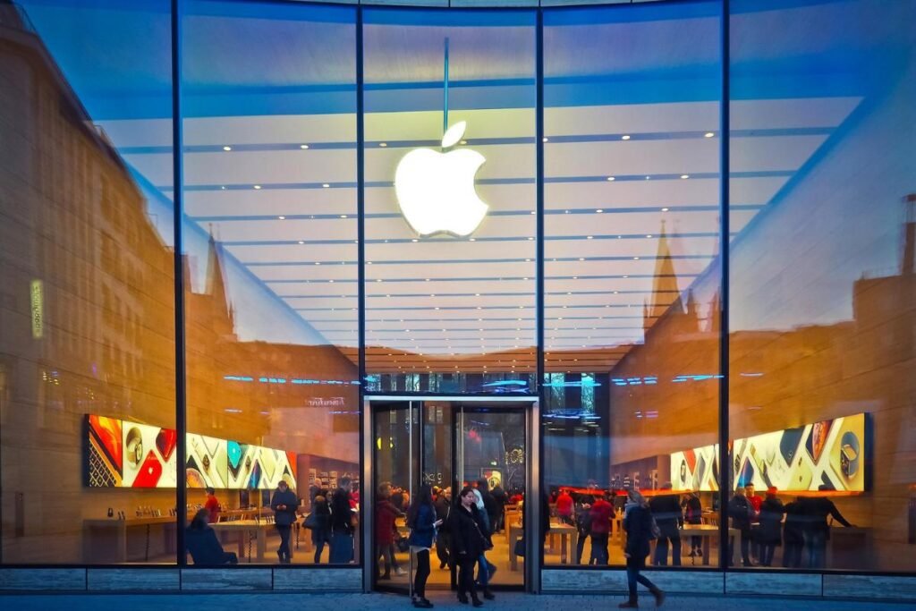 uma das lojas da Apple ao redor do mundo