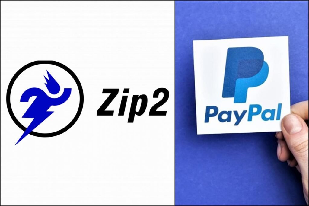as primeiras empresas de Elon Musk, Zip2 e Paypal