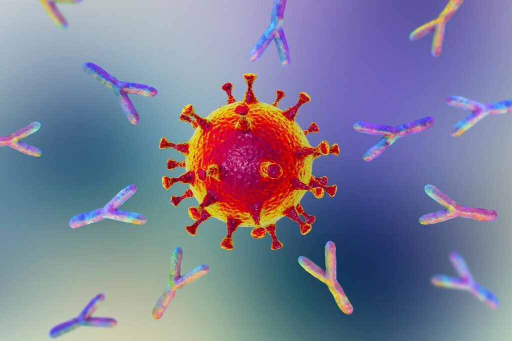 anticorpos reagindo a corpo estranho