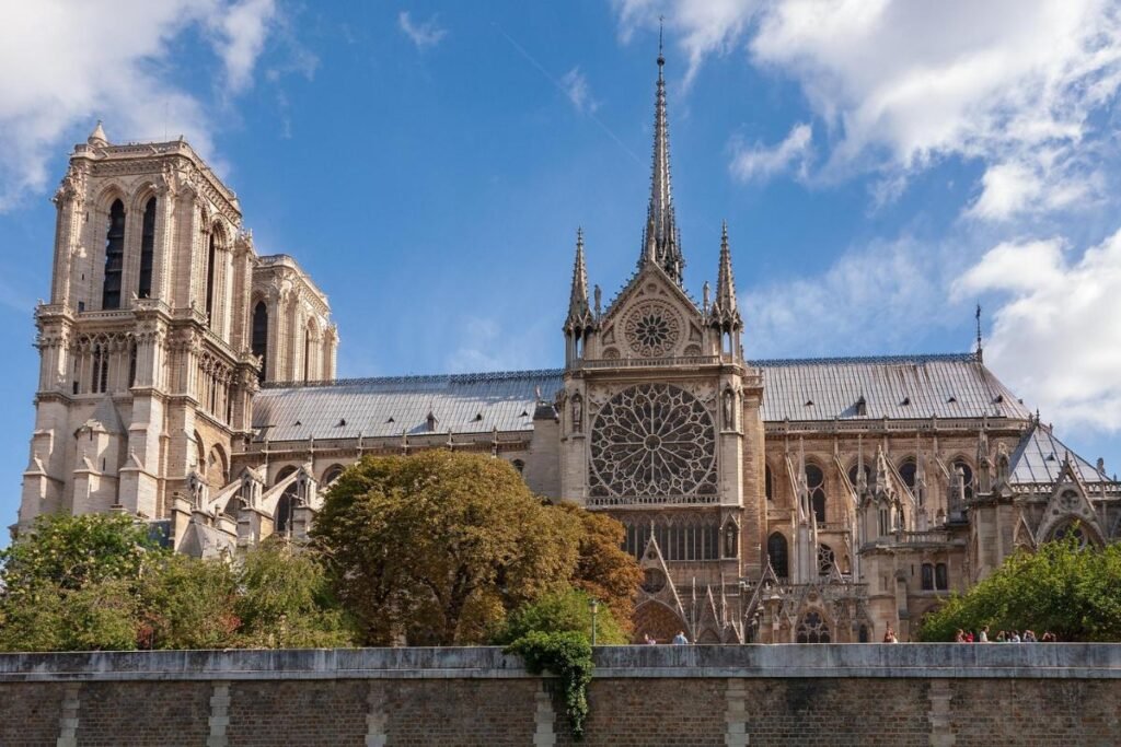 a catedral católica medieval de Notre-Dame
