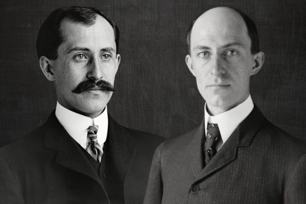 os irmãos Wright lado a lado