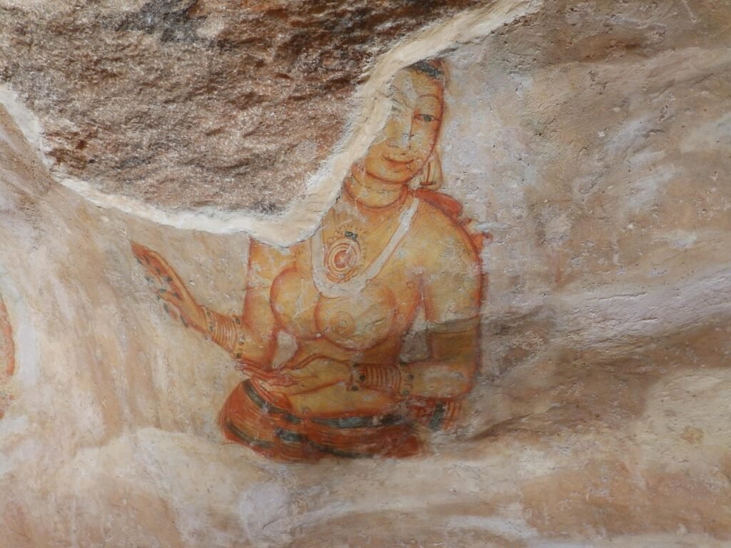 uma figura feminina de sigiriya