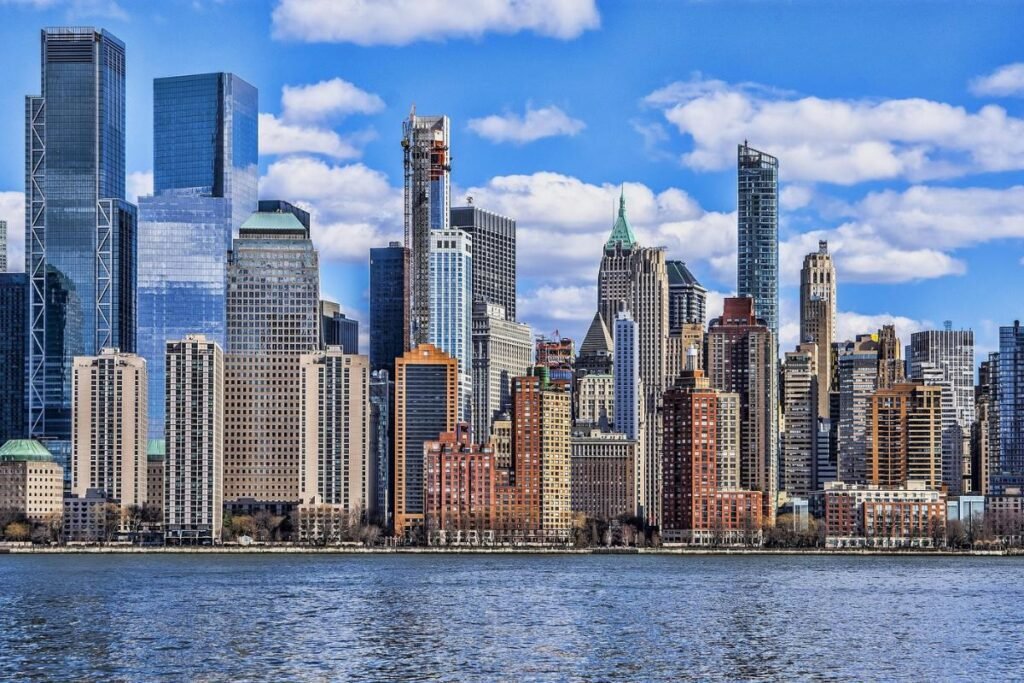 skyline na Ilha de Manhattan, Nova Iorque