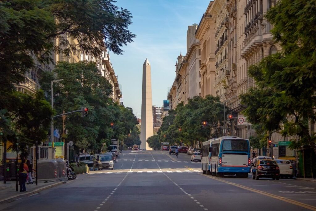 a Avenida Corrientes em San Nicolás, Buenos Aires