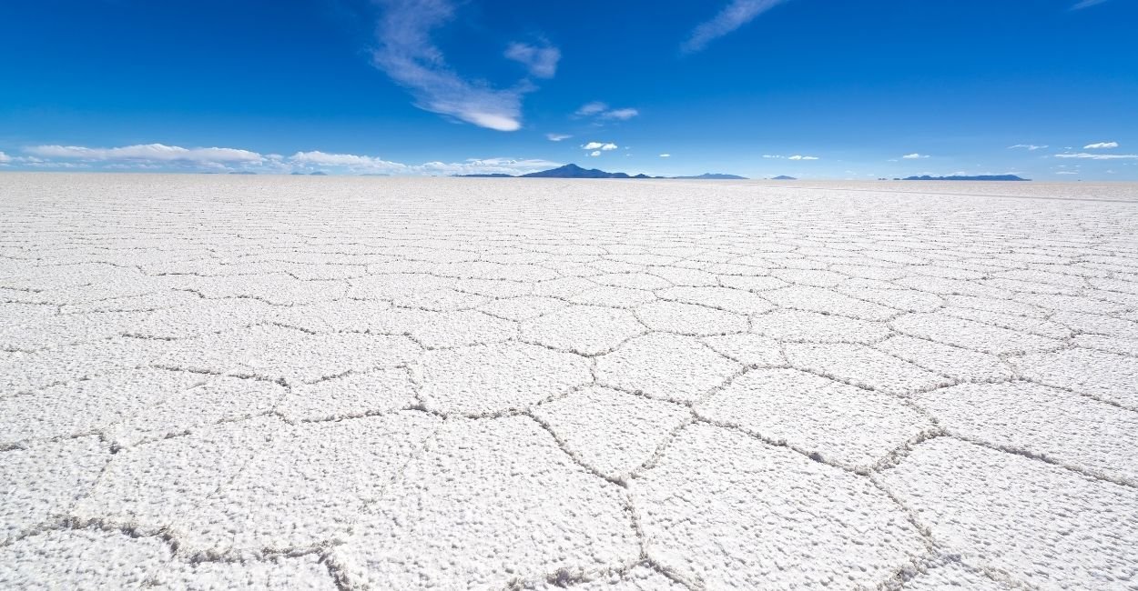 salar de Uyuni na Bolívia