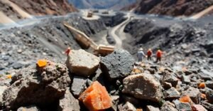 extração de metais em terras raras