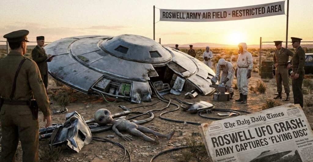 queda de nave alienígena em Roswell