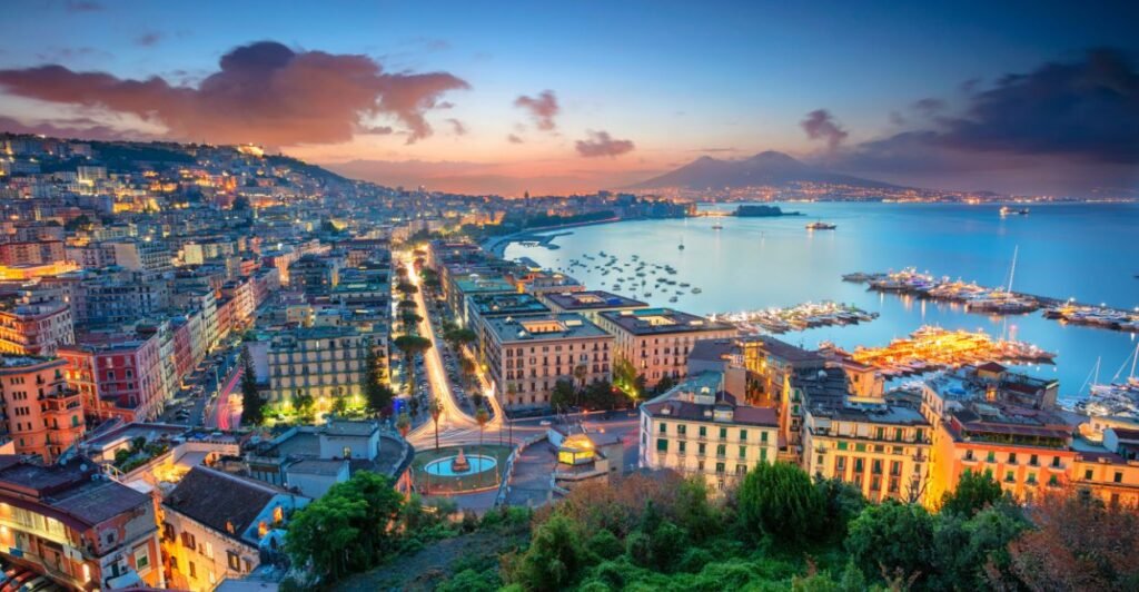 vista aérea de Nápoles