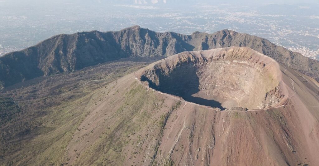 vista cênica do Monte Vesúvio